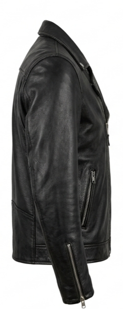Men's Black Genuine Biker Jacket
